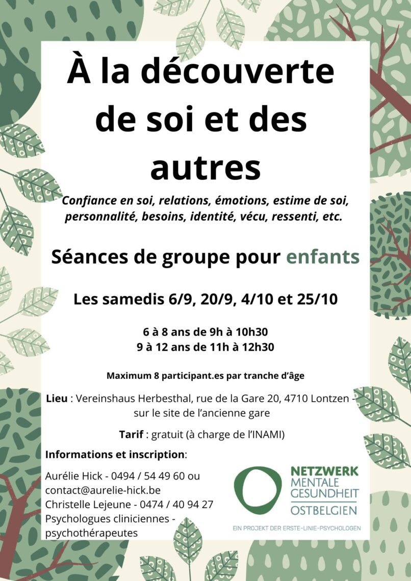 Affiche groupes enfants